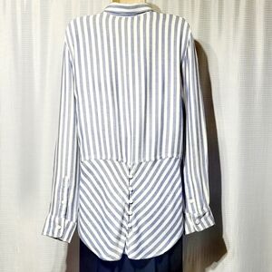 Beachlunchlounge Blue & White Striped Long Sleeve Top (S/P)